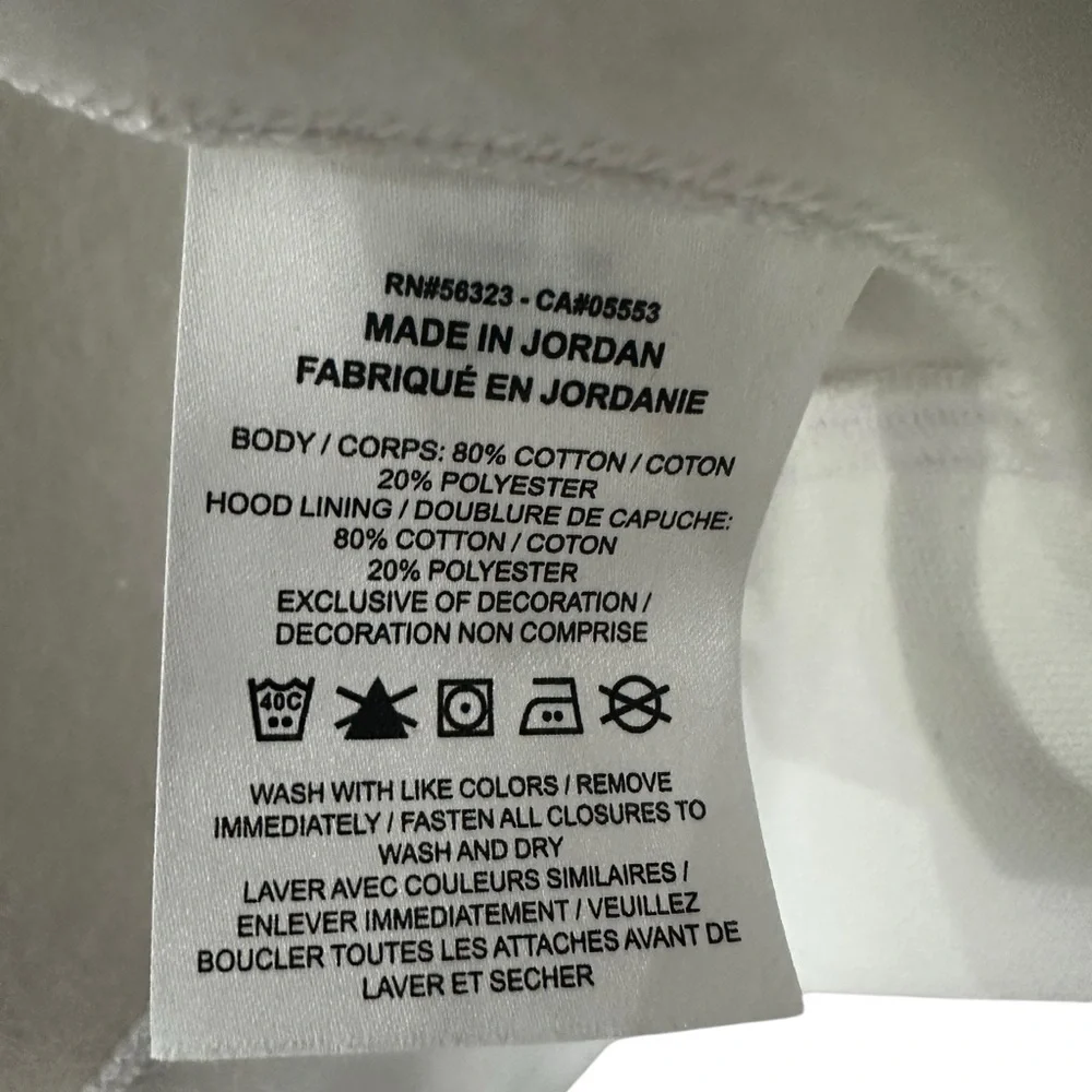 NWT Nike Sportswear Club White Full-Zip Hoodie Sweatshirt